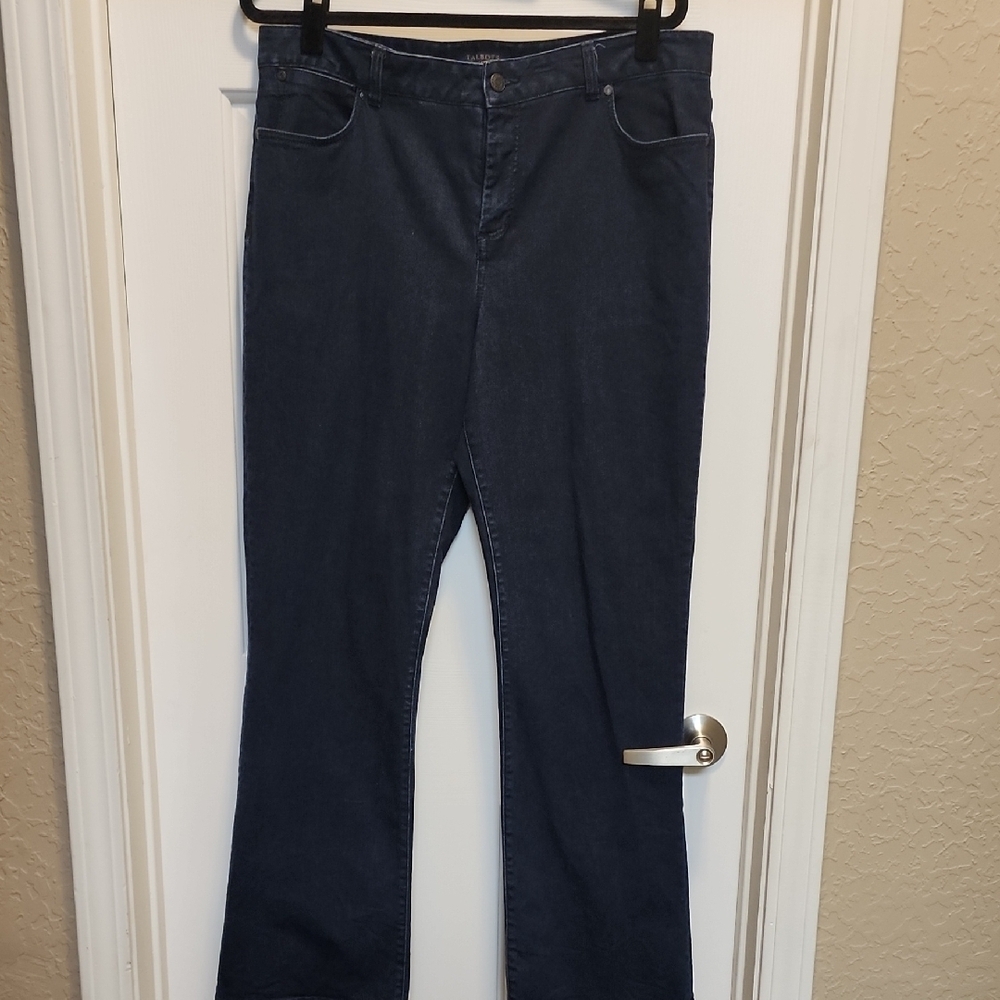 Talbots Heritage Navy Straight Leg Jeans sz 16